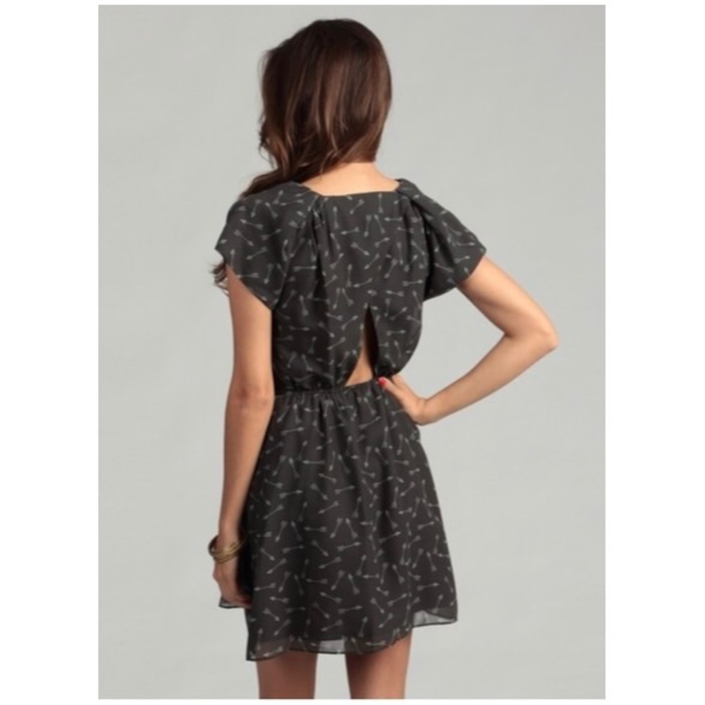 Casual Faux Wrap Cut-Out short dress with pockets